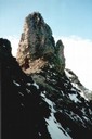 Столб на перевале Алибек